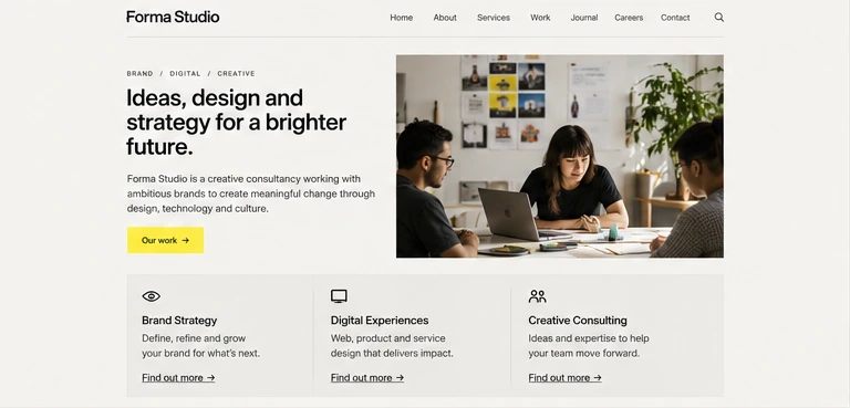 Forma Studio original concept layout